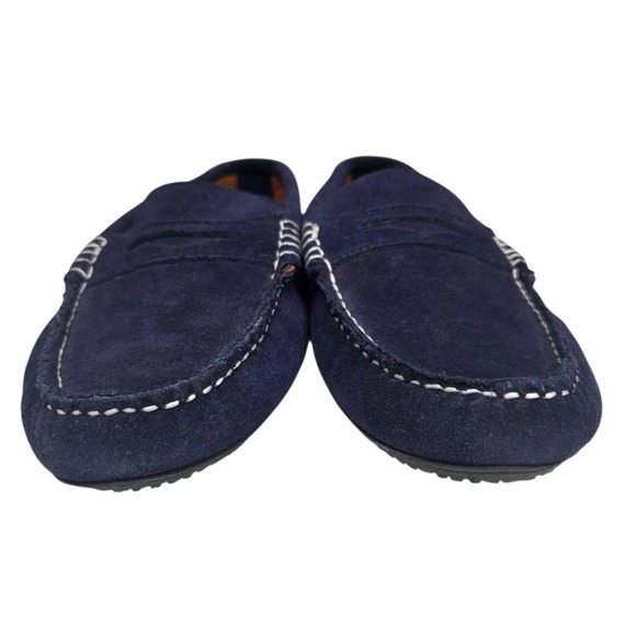NWOT Quoddy Penny Driver Shoe Navy Blue‎ Suede Leather Slip On Dark Mens 11.5 main image 10